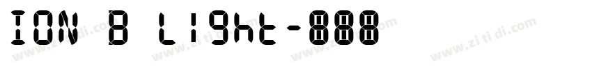ION B Light字体转换